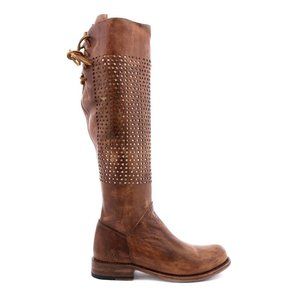 Studded Brown Over the Knee Boots